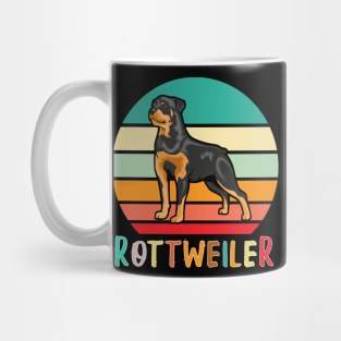 Vintage Retro Rottweiler Mug